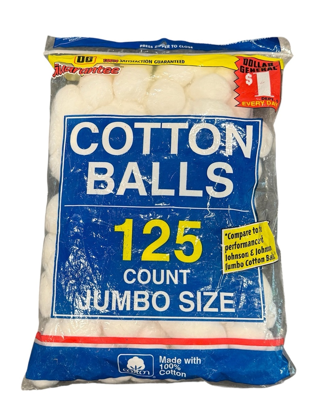 Vintage cotton balls dollar tree jumbo 125 count 90s